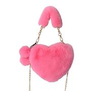 Bolso del corazón - Montana peluche suave de corazón | Pocchi di cuore comoda e spaziosa per donne, ragazze, donne, elegante borsa a tracolla per la vita di tutti i giorni, viaggi, fe
