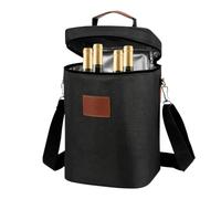 Bolso Del Refrigerador De Vino, Bolso Refrigerador Acolchado A Prueba De Fu | Bolsa Enfriadora Portátil Acolchada A Prueba De Fugas Para 4 Botellas, 22x17,5x33cm, Bolsa Enfriadora De Vino, Portabotellas