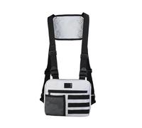 bolso deportivo para el pecho Bolsas de pecho for hombre, chaleco Oxford antirrobo, mochilas de pecho ajustables, seguras, multifuncionales, ligeras, accesorios for deportes al aire libre(GRAY)