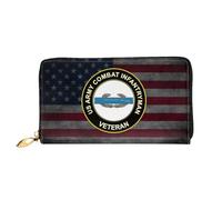 Bolso Dinero Primer Premio CIB del Ejército, Veterano De Combate De Afganistán Monedero Retro Bolso Retro De Mujer Encantador Coin Purse Monedero para Madre, Profesor, Adolescente