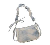 Bolso Elegante Y Ligero para Axila De Hombro Estilo Japonés con Diseño Fruncido Único Y Correa Cómoda Práctico PU