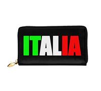 Bolso Embrague Italia Signo Bandera Italiana Billetera Bolsa Hermosamente Portamonedas Impreso Carteras para Damas, Madre, Niña
