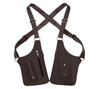 Bolso en la axila, bolsa impermeable, varios bolsillos, antirrobo, bolso de hombro para hombres, para padre, amigo, viajes, salidas, ropa casual urbana, teléfono móvil, llaves del coche, marrón