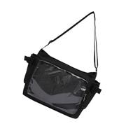 Bolso escolar transparente para estudiantes y adultos que aman la cultura del anime, Black