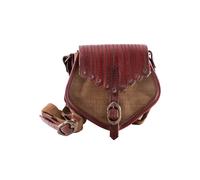Bolso Estilo Vikingo, De Cuero Y Lienzo
