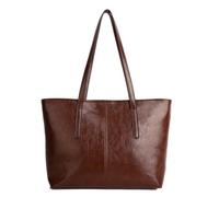 Bolso grande de cuero vintage para mujer, bolso de mano de cuero de moda, bolso de hombro para viajeros