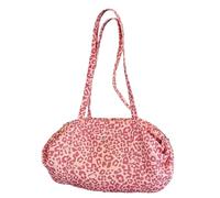 Bolso hobo versátil para mujer, de gran capacidad, estampado de leopardo, a la moda, multiusos, métodos de transporte, Y2K, suave para el trabajo diario, Pink, 11.81x2.76x9.06(inch)