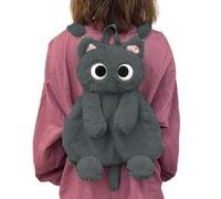Bolso Hombro Forma Gato Lujoso para Niños Mochila Dibujos Animados Encantadores 3D Pelillo Peluche Peluche Juguete Kindergarten para Niños Favor