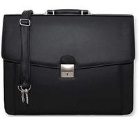 BOLSO MALETÍN 24 VEINTICUATRO HORAS MALETA DE OFICINA DE TRABAJO (Negro MA33)