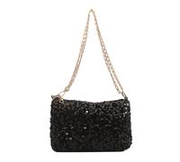 Bolso Mensajero De Lentejuelas Bolso De Hombro con Correa De Cadena Bandolera De De Noche Cuadrado Pequeño para Mujer Diaria Correa De Cadena Hombro Lentejuelas Mensajeros Bandolera De