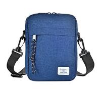 Bolso Mensajero Pequeña, Impermeable Bolso Bandolera Móvil, Bolsa de Hombro para Hombre Mujer Bolso Crossbody Teléfono Celular con Cremallera Viaje Funda Billetera Porta Tarjetas Cartera Bolso de Mano