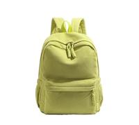 Bolso Mochila Mujer Mochila de pana Color sólido for estudiantes, mochilas informales terciopelo a rayas, bolsas almacenamiento for ordenador 14 pulgadas for mujer para Universidad(Light green)