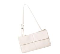 Bolso moderno para axilas, diseño vintage de piel sintética suave, ligero, con múltiples bolsillos interiores, bolso retro de moda, beige, One Size