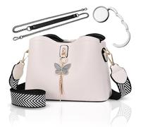 Bolso Mujer. Bolso Bandolera Mujer Bolso negro Bolsos de Hombro M Con Correa Ancha Marca Ofertas Outlet Cuelga Bolso Mesa Bolsos Shopper de Uso Diario Compras Fiesta Trabajo(Bolso_Blanco)