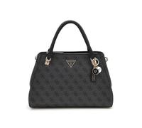 GUESS Noelle II Luxury Satchel, Bolso Cruzado para Mujer, Logotipo de carbón, Talla única