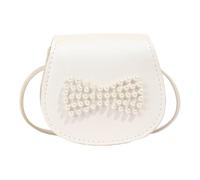 Bolso niña bolso bandolera para niñas Mini bolso niña bolsos niñas y niñas Bolsos de mano y de hombro pequeña niña cumpleaños Navidad regalo, Color blanco., 14*17*5cm, Elegante