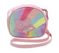 Bolso Niña Bonita Bolso Bandolera para Niña Pequeñas Rainbow Bolso Pequeño con Correa Ajustable Bolso de Hombro para Niñas Crossbody Bag Regalo Navidad Cumpleaños para Niños 3-10 Años(16x14x5cm)