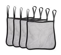Bolso organizador de cochecito de bebé 4 piezas con bolsa de transporte de malla Oxford negra Accesorio organizador universal con almacenamiento adicional o fácil instalación(Negro)