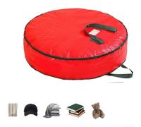 Bolso organizador de la decoración del día de fiesta para el estacional para la cinta de la guirnalda de los ornamentos con la carga fácil y