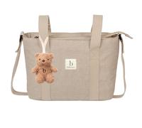 Bolso pañalera crossbody Florencia (lino) de Bimbidreams Bimbi Dreams