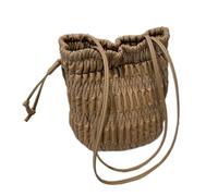 Bolso para axila, Bolso de Hombro Sencillo a para IR Trabajo, Bolso de Cubo Plisado, axila a Juego, Hombro para Mujer