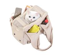 Bolso para Cachorro,Ligero con Ventana de Malla de Seguridad y Bolsillos Laterales - Transportadora para Mascotas - para Viajes en Senderismo, Bici, Moto, Coche, Actividades al Aire