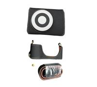 Bolso para Cámara de Cuero PU con Agarre Ergonómico y Soporte para Trípode para GR3/GR4, Elegante Funda Cruzada para Cámara para Fotógrafos y Vloggers (Black)