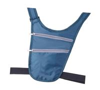 Bolso para hombre y mujer, bolso para cinturón de plátano, bolsa para el teléfono, bolsa sin tirantes, bolsa para cinturón con pasaportes portátiles y varios pasaportes y para el pasaporte, azul, ver