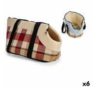 Bolso para Mascotas Mascow 28 x 39 x 40 cm A cuadros (6 Unidades)