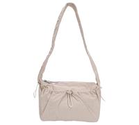 Bolso para mujer, estilo coreano, axila, plisado, hombro, cordón, axila, compras, para todos los días, estilo coreano, axila, nubes, hombros plisados, beige, One Size