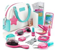 Bolso para niñas con accesorios - Mi primer juego de bolso incluye maquillaje falso juguete, teléfono, cartera y juegos imaginativos pequeños de 3 4 5 6 7 8 en su excelente regalo para niñas