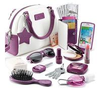 Bolso para Niñas con Accesorios y Juguete de Maquillaje - Set de Bolsita, Teléfono, Cartera y Más - Idea Regalo a Partir de 3 Años