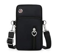 Bolso para teléfono móvil, Bandolera Pequeña Mujer, Nylon Bolso de Teléfono Móvil con Puerto para Auriculares, con se puede separar los hombros, cinturón para compras, citas, paseos