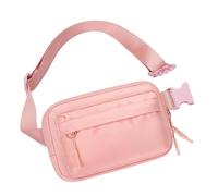 Bolso Pasel para El Entrenamiento, La Bolsa De Cadera Jogging con Compartimento Móvil | Bolsas Deportivas Ultra Luz, Corriendo Impermeable, Bolsillo De Ajustable para Actividad A, Rosa,