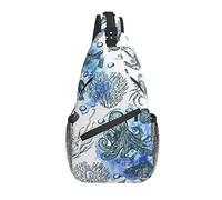 Bolso Pecho Animal Cangrejo Caballito De Mar Bolso Bandolera Unisex Comodidad Cintura Riñonera, Para Ciclismo, Libre, Deportes