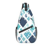 Bolso Pecho Azulejo Moderno Pintado A Mano Sling Bolsa Impermeable Gran Capacidad Bolsos Cruzados, Para Viajes, Correr, Negocio