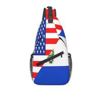 Bolso Pecho Bandera Medio Americana De El Salvador Bolso De Viaje Hombres Mujeres Cintura Riñonera, Para Uso Diario, Montañismo, Deportes