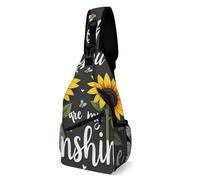 Bolso Pecho Eres mi girasol Antirrobo Bolsa Cruzada Poliéster Bandolera para Tactica Hombre Senderismo