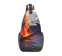 Bolso Pecho Volcanes Kilauea Bolso Del Bolso Mujeres Hombres Bolsitos Moviles, Para Viajes, Libre, Ciclismo