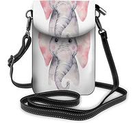 Bolso pequeño de cuero Pu para teléfono móvil pájaro flores hoja flor rama belleza bolsos cruzados rojos billetera de viaje