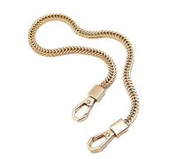 Bolso pequeño de lujo con forma de serpiente, cadena de hueso cruzada, cadena cubierta de metal, reemplazo de correas de bolsa de mujer, Dinero poco profundo #6 centímetros 1.2 Me