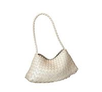 Bolso pequeño de piel artesanal for mujer, un solo hombro, con diseño minimalista y gran sensación Para Mujer(WHITE)