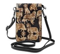 Bolso pequeño para teléfono celular con estampado de cielo nocturno, espaciosa bolsa cruzada para mujer, multifuncional, uso diario y al aire libre, Golden Retrievers, Talla única