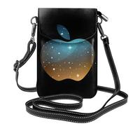 Bolso pequeño para teléfono celular de 19,3 x 12,4 cm, diseño de WHJSSF Beautiful Star Apple, moderno, práctico, multifuncional, funda cruzada de cuero con solapa para mujer