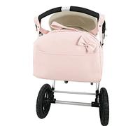 Bolso polipiel carro bandolera marca Andu Modin. Color Rosa. Personalizado con nombre bordado