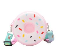 Bolso Pop It Pink,2 in 1 Donuts Simple Fidget Toy Bolso Push Bubble Bolsos de Hombro Sensoriales Antiestres para Niñas Muchacha Adultos