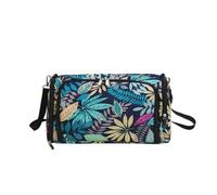 Bolso portátil de agujero, Bolsa de almacenamiento de herramientas de punto, bolsa de almacenamiento for lanas con Hojas de arce, bolsa de tejer cuadrada