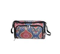 Bolso portátil de agujero, Bolsa de almacenamiento de herramientas de punto, bolsa de almacenamiento for lanas con Hojas de arce, bolsa de tejer cuadrada