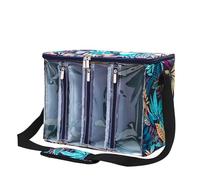 Bolso portátil de agujero, Bolsa de almacenamiento de herramientas de punto, bolsa de almacenamiento for lanas con correa for el hombro, bolsa de tejido de tela Oxford visible