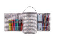 Bolso portátil de agujero, Bolsa de almacenamiento de herramientas for tejer, caja de hilo, bolsa de almacenamiento, accesorios de herramientas de aguja de tejer de ganchillo